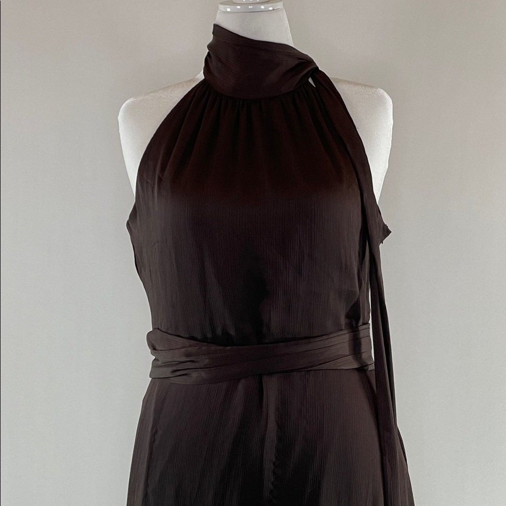 Sachin + Babi Brown Kayla Gown, 12 (flaw) - Picture 9 of 13